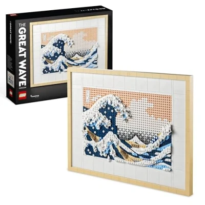 Bild av LEGO 31208 Art Hokusai Under vågen utanför Kanagawa Byggsats för Vuxna, Skapa ditt eget Hantverk, Kreativ Byggleksak, Rumsdekoration