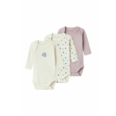 Bild av Namn it baby dam Jet Stream Nbfbody 3P Ls Flower Noos, numeric_68 (förpackning med 3), Stream,