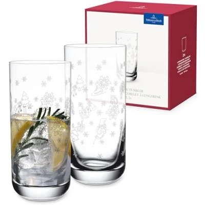 Bild av Villeroy &amp; Boch Toy&#039;s Delight Set med 2 longdrinkglas i kristallglas, glas, genomskinligt, tål maskindisk, volym 330 ml