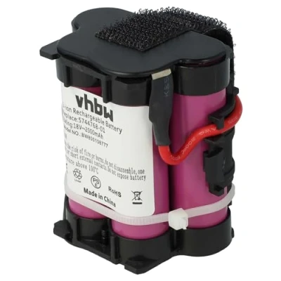 Bild av vhbw batteri kompatibelt med Husqvarna Automower 105, 308x, 305, 308 gräsklippare tillbehör, ersättningsbatteri (2 000 mAh, 18 V, Li Ion)