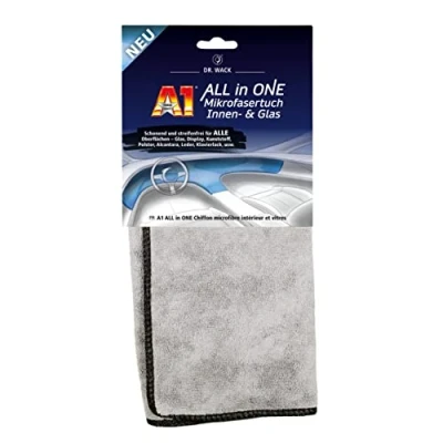 Bild av Dr. Wack A1 allt i ett mikrofiberduk interiör och glas premium bilmikrofiberduk för alla ytor jag är tillverkad av särskilt mjukt garn fluffig luddfri Tyskland