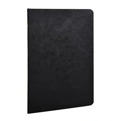 Bild av Clairefontaine 733161C häfte (DIN A5, 14,8 x 21 cm, bunden åldersväska linjerad, 48 ark) 1 st svart