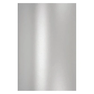 Bild av Netuno 20 x pysselkartong pärlemor silver DIN A4 210 297 mm 250 g Aster metallic effektkartong för pyssel glänsande silverpapper metalliskt