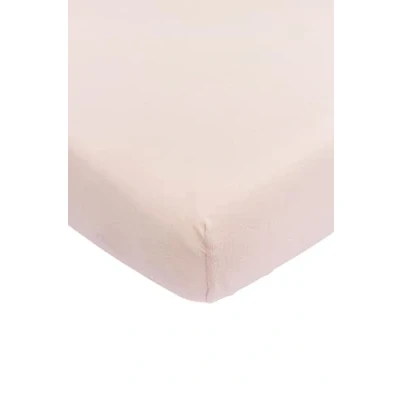 Bild av Meyco Baby Uni underlakan för vaggan (lakan med mjuk jerseykvalitet, tillverkat av 100% bomull, perfekt passform tack vare elasticitet runt om, andas, mått: 40 x 80 / 90cm), Soft Pink
