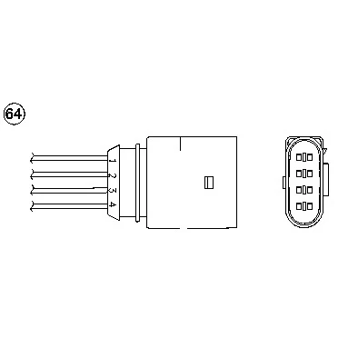 Bild av NGK 0399 Sonde lambda 4 AUDI: A3 3/5 portes, SEAT: Leon I Toledo 2 Limousine, VOLKSWAGEN: Bora Berline, Jetta 3, Variant