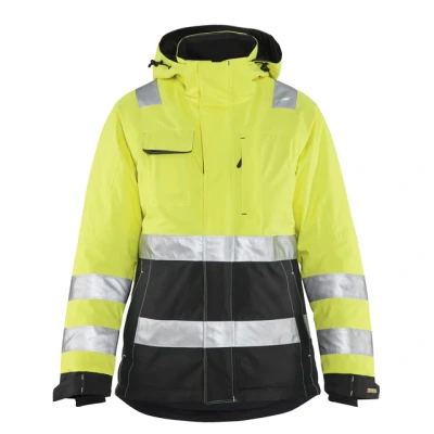 Bild av VARSELJACKA 4872 1987 VINTER DAM VARSELGUL/SVART XXL Beijerbygg Byggmaterial