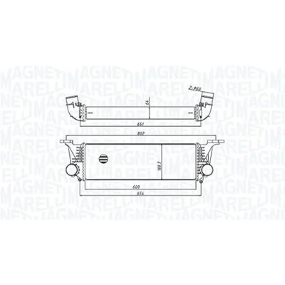 Bild av MAGNETI MARELLI 351319205500 Intercooler IVECO: DAILY 6 , Pritsche/Fahrgestell