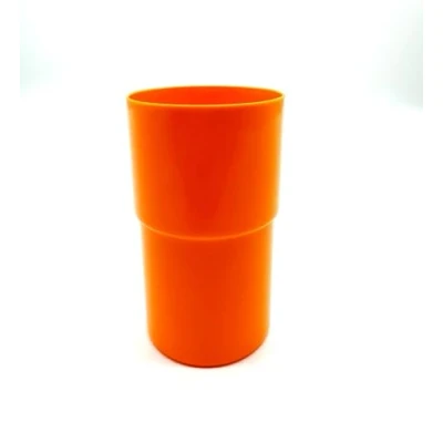 Bild av Kimmel kopp dryckesmugg tandborstmugg plastmugg festmugg barnmugg mugg okrossbar stapelbar återanvändbar 250 ml party camping grillning picknick och utomhus orange