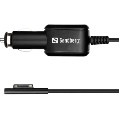 Bild av Sandberg Billaddare Surface Pro 3 7 Microsoft Laptop laddare Strömförsörjning för yta 3/4/5/6/7/8 12 V DC ingång 15 DC, 3,0 A utgång 1 m/3,2 fot