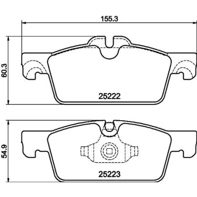 Bild av HELLA 8DB 355 041 101 Jeu de plaquettes frein contact signal d&#039;usure inclus avec accessoires PEUGEOT: 508 I Berline, SW