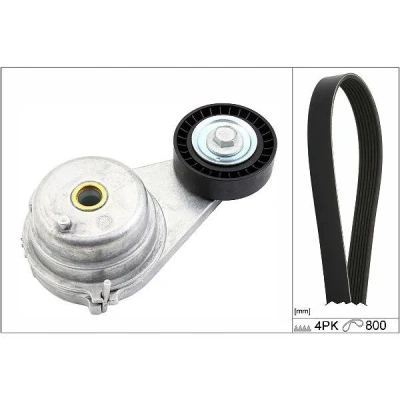 Bild av INA 529 0147 10 Jeu de courroies trapézoïdales à nervures Contrôler et changer roue libre alternateur si nécessaire SMART: Fortwo II Coupe