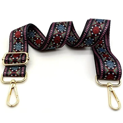 Bild av Justerbar axelrem för väskor blå och röd, fickremmar omväxling, fickrem bred, bärrem väska 80130 cm kvinnor axelväskor, moderna handväska accessoarer, 3,8 cm, 02