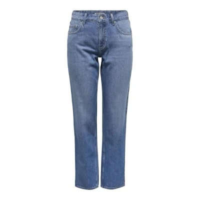 Bild av Onllumi Mw Mom Straight DNM Pim920 Noos, Mellanblå denim, (XS) W x 34L