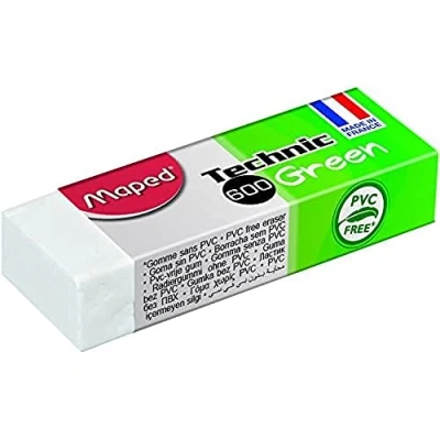 Bild av Maped M115920 radergummi Technic 600, PVC fri, 1 st, grön