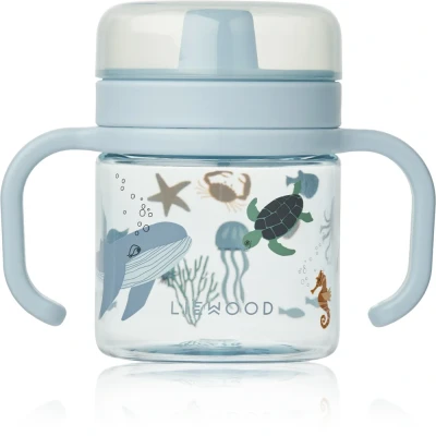 Bild av Liewood KYLO Sippy CUP Unisex Babyflaska för barn, Storlek: One Size, Sea creature/sandy
