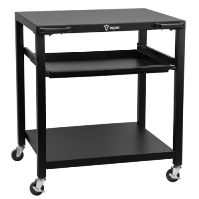 Bild av BBQ Toro Grillvagn 80 x 65,5 86,5 cm svart grillbord med stor arbetsyta sidobord, utomhusgrillvagn utomhus, serveringsvagn förvaringsyta