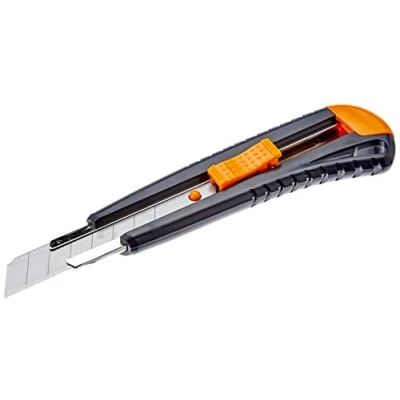 Bild av Fiskars brytbladskniv med metallskena, 18 mm, orange/svart, 1003749