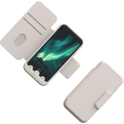 Bild av Doro Aurora A11 Wallet Case, Bone