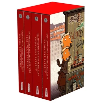 Bild av Rico und Oskar Die ersten vier Bände im Taschenbuch Schuber (Rico Oskar): Der moderne Klassiker für Kinder Erwachsene urkomisch einfühlsam!: 1 4