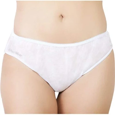 Bild av One Wear Engångstrosor för Kvinnor (5 pack) engångs graviditetsunderkläder som Underkläder till efter födelsen Sjukhusväska Resa Period Byxor (Vita)