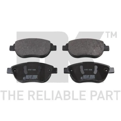 Bild av NK 223740 Jeu de plaquettes frein contact signal d&#039;usure exclu avec tôle anti bruit sans accessoires PEUGEOT: 206 3/5 portes, 207 portes