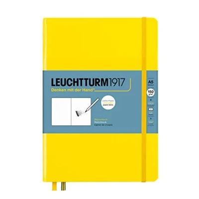 Bild av LEUCHTTURM1917 362364 skissbok medium (A5), inbundet lock, 112 sidor (150 g/m²), citron