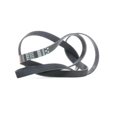 Bild av GATES 6PK2040 Courroie Poly V 2040 6 Polyester, EPDM (éthylène propylène diène caoutchouc) RoadMax Value Line SSANGYONG: Korando II SUV