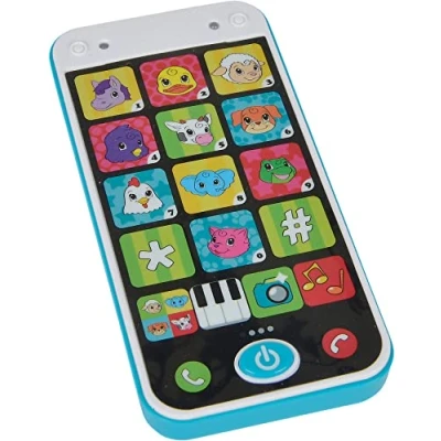 Bild av Simba ABC 104010002Y06 Smarttelefon med Ljud Smartphone Ljus och Ljud. Kan Spela Olika Melodier Djurljud, Fler än 25 Ljud, 13,5 cm, Från 12 månader