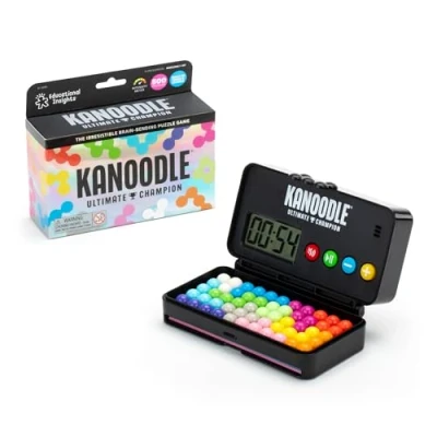 Bild av Learning Resources Kanoodle Ultimate Champion, gåvor för 7 åringar, hjärn och logikpussel med 500 utmaningar, nedräkningstimer ljud, solospel, resespel
