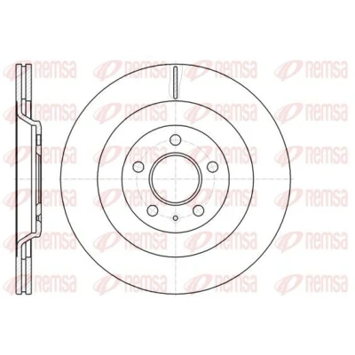 Bild av REMSA 61267.10 Disque de frein Essieu arrière 329,9, 329,9 22 5 ventilé AUDI: Q5, A5 B8 Coupe, A4 Avant