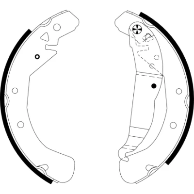Bild av TEXTAR 91060100 Mâchoires De frein 230 42 avec levier à main OPEL: Astra H 3/5 portes, Combo C Tour, G CC