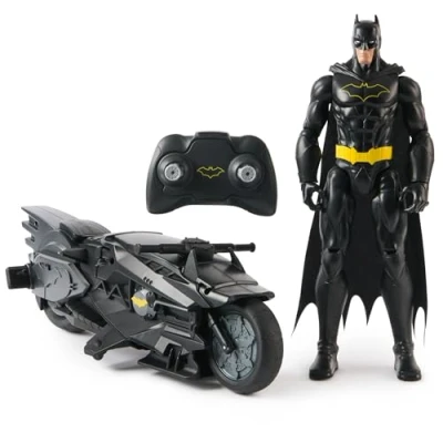 Bild av Spin Master DC Comics Remote Control Vehicle 12in RC Batcycle Core