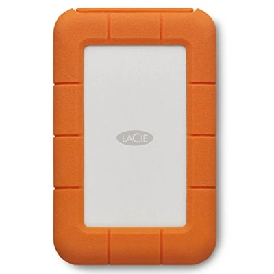 Bild av LaCie Rugged USB C, 4 TB, Bärbar Extern Hårsddisk, stöttålig, damm och regntålig, för Mac PC, 1 månad Adobe CC, 2 års Rescue Service (STFR4000800)