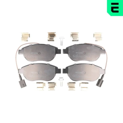 Bild av OPTIMAL BP 12715 Jeu de plaquettes frein Essieu avant contact signal d&#039;usure inclus avec vis d&#039;étrier accessoires