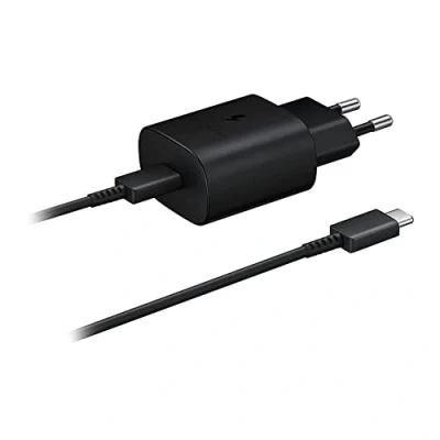 Bild av Samsung USB C Snabbladdare 25W + Kabel EP TA800 Svart