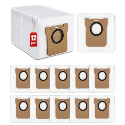 Bild av 12 stycken dammsugarpåsar tillbehör för Dreame L10s Ultra/L10 Ultra/L20 Ultra,2,5 l stor kapacitet