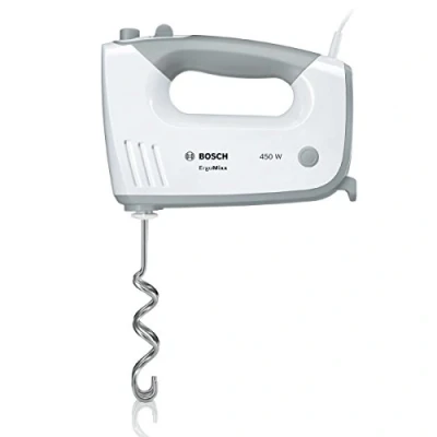 Bild av Bosch MFQ36440 ErgoMixx handrör (450 W, diskmaskinssäker, ergonomisk form, tyst, låg vikt, värmebeständig mixfot, mixkopp) vit