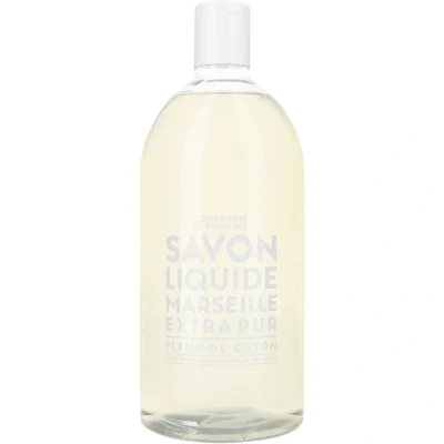 Bild av Compagnie de Provence® flytande tvål bomullsblomma 1 000 ml påfyllningsstorlek blommig, delikat och pulverig doft bomull effektiv mild
