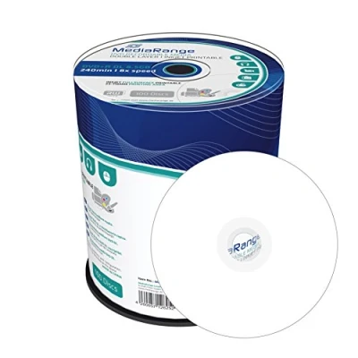 Bild av MediaRange DVD+R Double Layer 8,5 Gb240 min 8 gånger skrivhastighet, fullt utskrivbar, 100 Cakebox