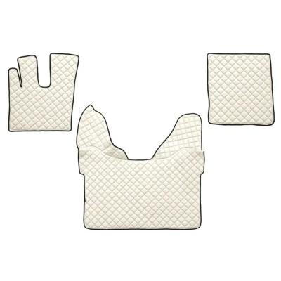 Bild av F CORE FL25 CHAMP Ensemble de tapis sol Similicuir avant 3 blanc ivoire