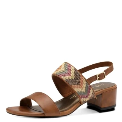 Bild av Marco Tozzi Sandaler, Storlek: 37, Cognac comb Textil/syntet