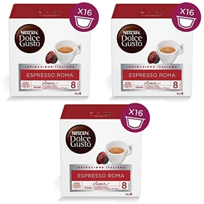 Bild av 3x Nescafé Dolce Gusto Caffé Espresso Roma, kaffekapslar, kaffe, 16 kapslar