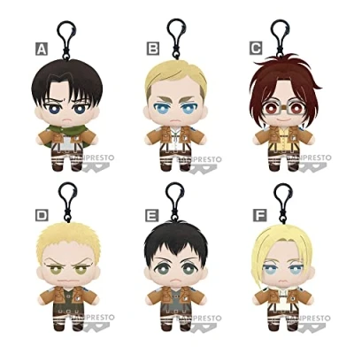 Bild av Banpresto Attack On Titan Tomonui Assorted Series 2 Plush 1 pcs 15 cm Plysch
