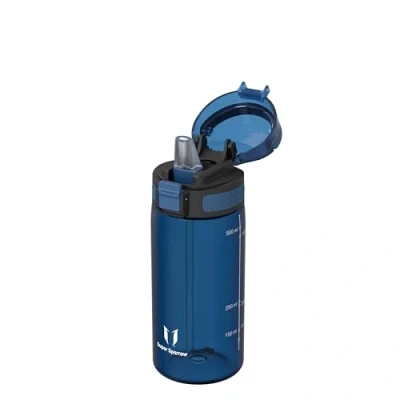 Bild av Super Sparrow Dricksflaska för Barn Tritan Vattenflaska 500 ml BPA fri Idealisk Sportflaska Halmflaska Sport, Utomhus och Camping Lätt, Hållbar