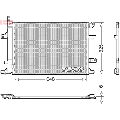 Bild av DENSO DCN33017 Condenseur De Clim VOLVO: S60 I, XC70 I Cross Country, V70 2