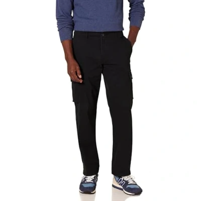 Bild av Amazon Essentials Men&#039;s Stretchiga cargobyxor med rak passform (finns i Big &amp; Tall), Svart, 29W / 28L