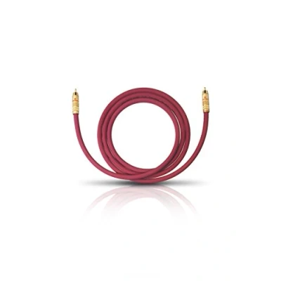 Bild av Oehlbach NF 214 Sub 300 Förstklassig subwoofer kabel med flera avskärmningar 1 x RCA/1 försilvrad inre ledare 3 m Bordeaux