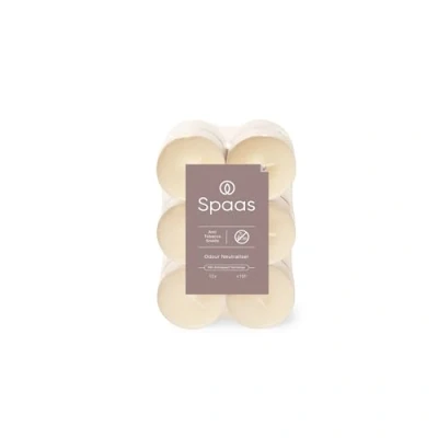 Bild av Spaas Anti Tobacco Maxi Tealights x12, ± 10 Hours, Ivory