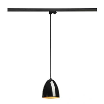 Bild av SLV 3 fas för kon 14, LED spotlight, tak, spårsystem, interiörbelysning/GU10 35W svart, stål, 35 W
