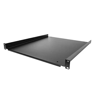 Bild av StarTech.com 1U serverhylla universell konsol hylla för 19 tum nätverksutrustningsställ och skåp hållbar design viktkapacitet 25 kg 12 djup bricka (SHELF FIXED S)